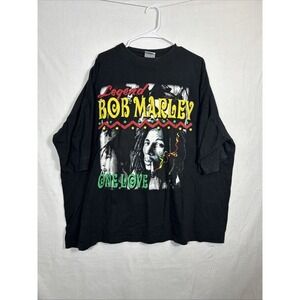Vintage Phat Doc Bob Marley 90s/Y2K One Love Rap T Shirt‎ Men's Size 4X 1031